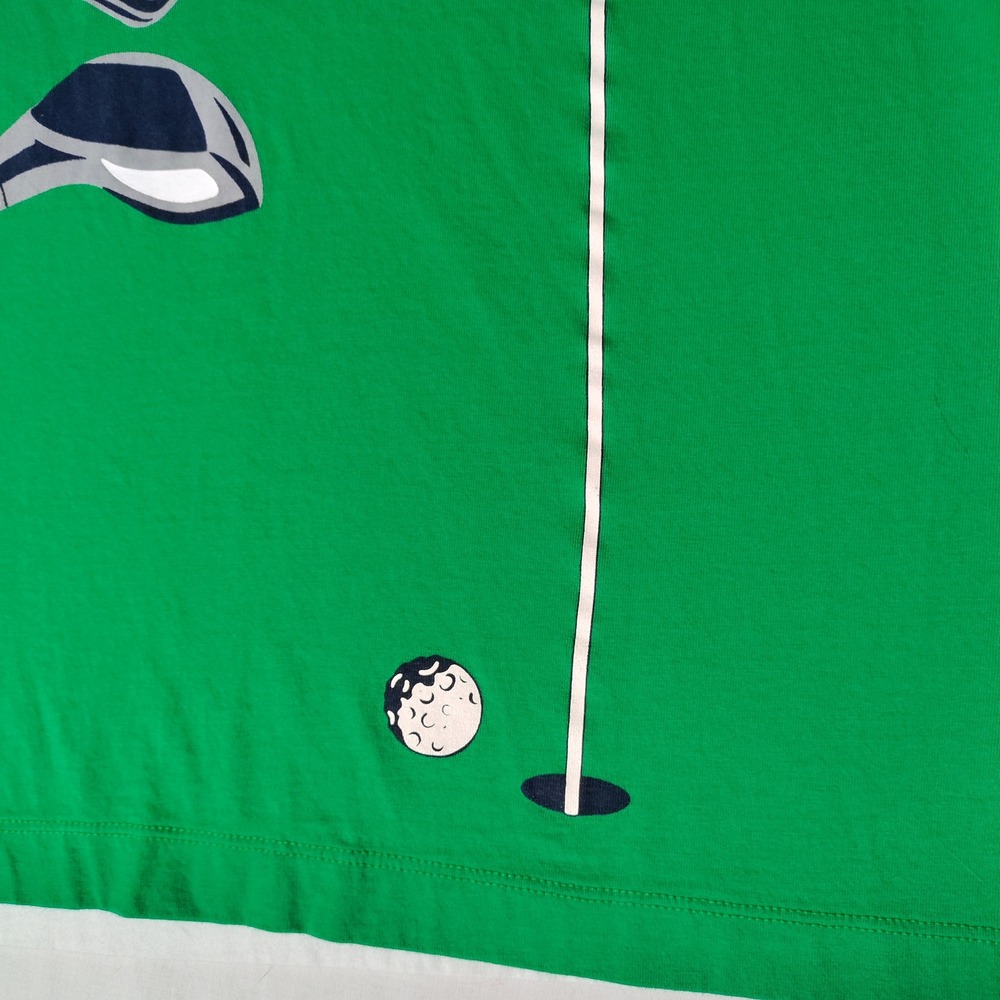 Lauren Active Ralph Lauren Golf Club Graphic Polo Shirt White Green Women Large - Picture 5 of 12